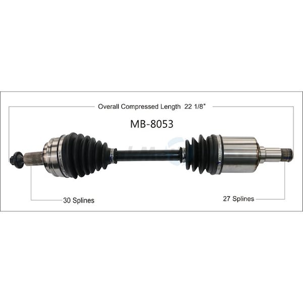 Surtrack Axle Cv Axle Shaft, MB-8053 MB-8053 - main